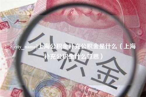 汶上上海公积金补充公积金是什么（上海补充公积金什么意思）